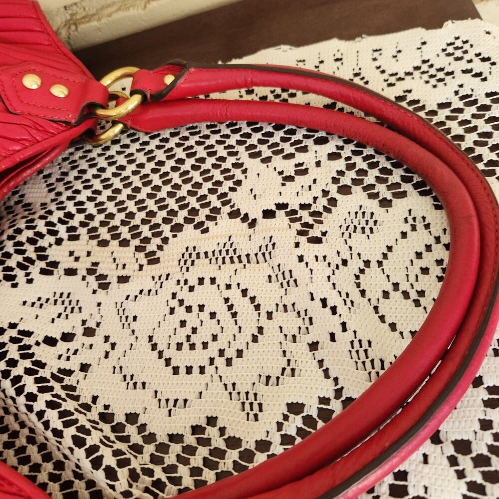 Euc Coach Ashley Gathering Pink Satchel Handbag Purse - Picture 6 of 16